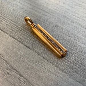 DECO INGOT PENDANT ROSE GOLD